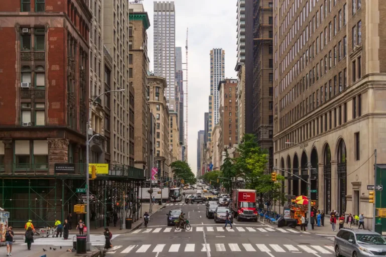 Una avenida de Manhattan, en Nueva York
