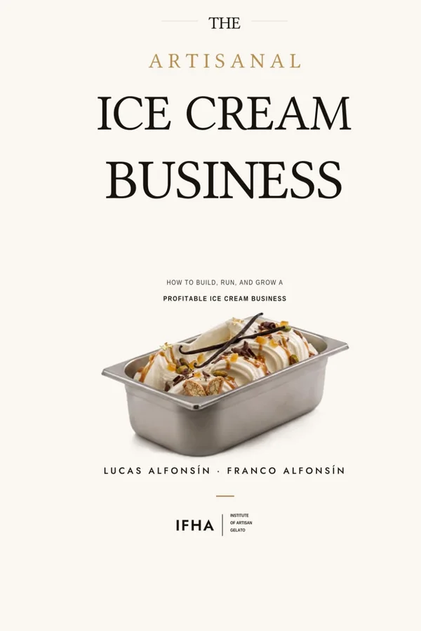 Tapa de «The Artisanal Ice Cream Business», edición en inglés del libro de IFHA